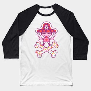 Pirate flower Baseball T-Shirt